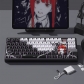 Makima 104+16 Cherry Profile PBT Dye-subbed Doubleshot Backlit Keycaps Set Top / Side Legends for Mechanical Keyboard